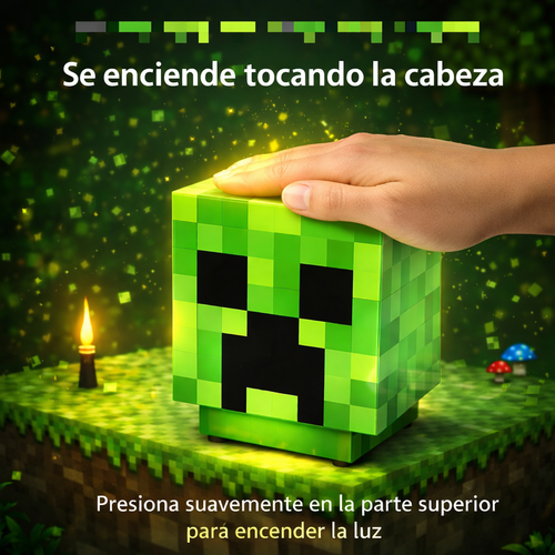 Lampara con Forma de Creeper